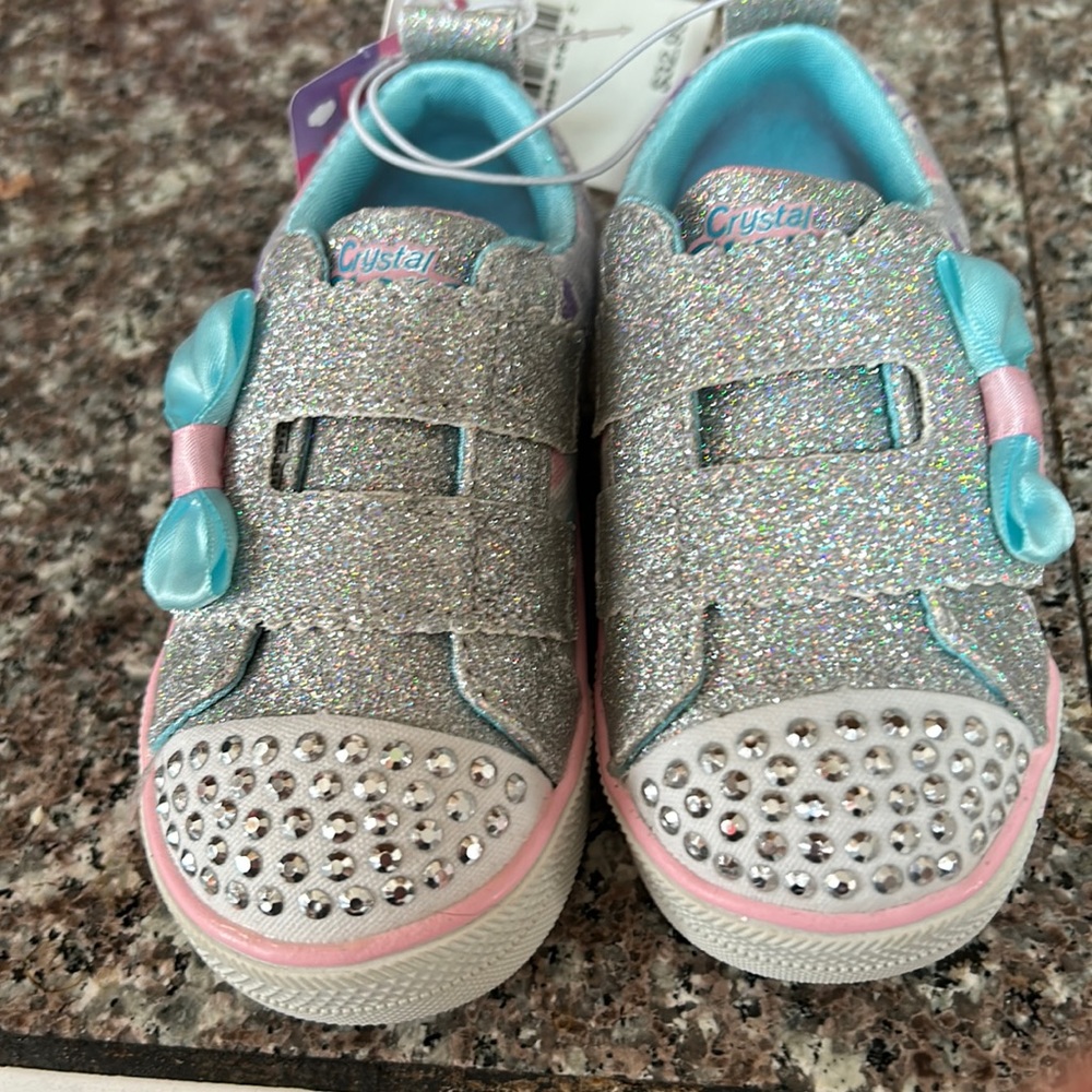 Brand new custom star children’s light up toddler size 5 sneakers